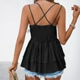 thumbnail image 4 of Lixiuxyad Tank Tops Basic Layer Trendy Women's Tanks & Casual Summer Tops With Lace Details For Everyday Comfort And Style(Black L), 4 of 4