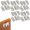 A-White, variant on Fdelink Stainless Steel Mountain Hanging Buckle,10 Pcs Stainless Steel Hooks Flush Hidden Brackets Stainless Steel Z Clamp Bracket Hooks Mountain Clips for Picture Display Art Gallery,