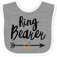 thumbnail image 3 of Inktastic Ringbearer with Arrow Boys Baby Bib, 3 of 4