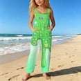 thumbnail image 7 of XINXIAOO Kids Girls Boys Summer Sleeveless Jumpsuits Casual Long Jumpsuit with Pockets 5-6 Years Girls Clothes, 7 of 7