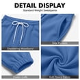 thumbnail image 7 of Resicozy Joggers for Men with Pockets Fleece Casual Sweatpants Fashion Solid Drawstring Elastic Waist Athletic Pants Blue 3XL, 7 of 7