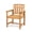 Teak, variant on Ktaxon Fir Wood Dining Chair Accent Dining Chair with Vertical Slat Back Indoor Seating Brown