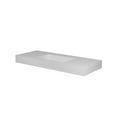 thumbnail image 3 of 47'' Wall Mounted Bathroom Sink Solid Surface Bathroom Vessel Sink, 3 of 6