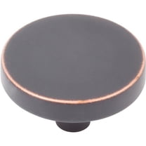 Contemporary Round Cabinet Knob, 1-1/2 Inches, Zinc Base Material, Vintage Bronze by Stone Harbor Hardware