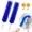 2pcs- Blue, variant on Bendable Microfiber Head,Reusable Ultimate Dust Remover Cleaning Brush for Electric Fan,Car Vent & Curtains Cleaner