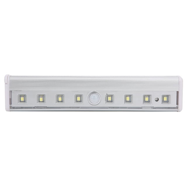 Lámpara de noche portátil con sensor de movimiento de 8 LED y autoinducción para armarios, armarios y pasillos.