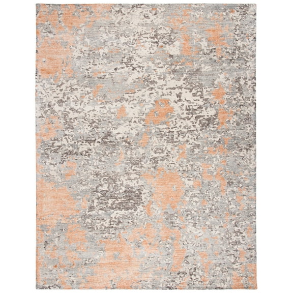 SAFAVIEH Restoration Vintage Dzvezda Abstract Area Rug, Rust/Grey, 8' x 10'