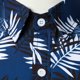 thumbnail image 2 of Camisas De Vestir Para Hombre 5xl Camisa de manga larga con estampado casual para hombre Camisa de blusa con cuello vuelto (Blue, L), 2 of 7