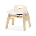 thumbnail image 2 of Foundations Easy Serve 11" Low Wood Feeding Chairs with Dishwasher Safe Tray, Stackable Toddler Chairs, 2 Pack, 2 of 6