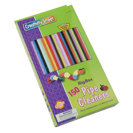 Chenille Color Creativity Street Big Box of Chenille Stems, 150-Count, Assorted Colors (AC5547) - 12-in. x 6-mm - Big Box Assorted Colors ()
