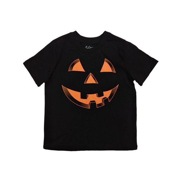 City Streets Toddler Boys Black Pumpkin Halloween TShirt Jacko