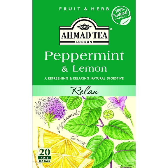 Ahmad Tea - Peppermint & Lemon Tea 20 Bags - 30g