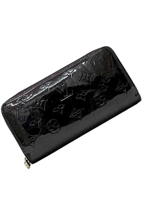 Pre-Owned Louis Vuitton Round Zippy Wallet ec-24428 Wine Red Amaranth Monogram Vernis... (Good)