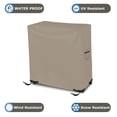 thumbnail image 2 of Cooler Cover 12 Oz Waterproof - Rolling Cart Cover 100% Weather Resistant with Air Pockets & Drawstrap for Snug Fit (32" H x 36" W x 20" D, Beige), 2 of 7