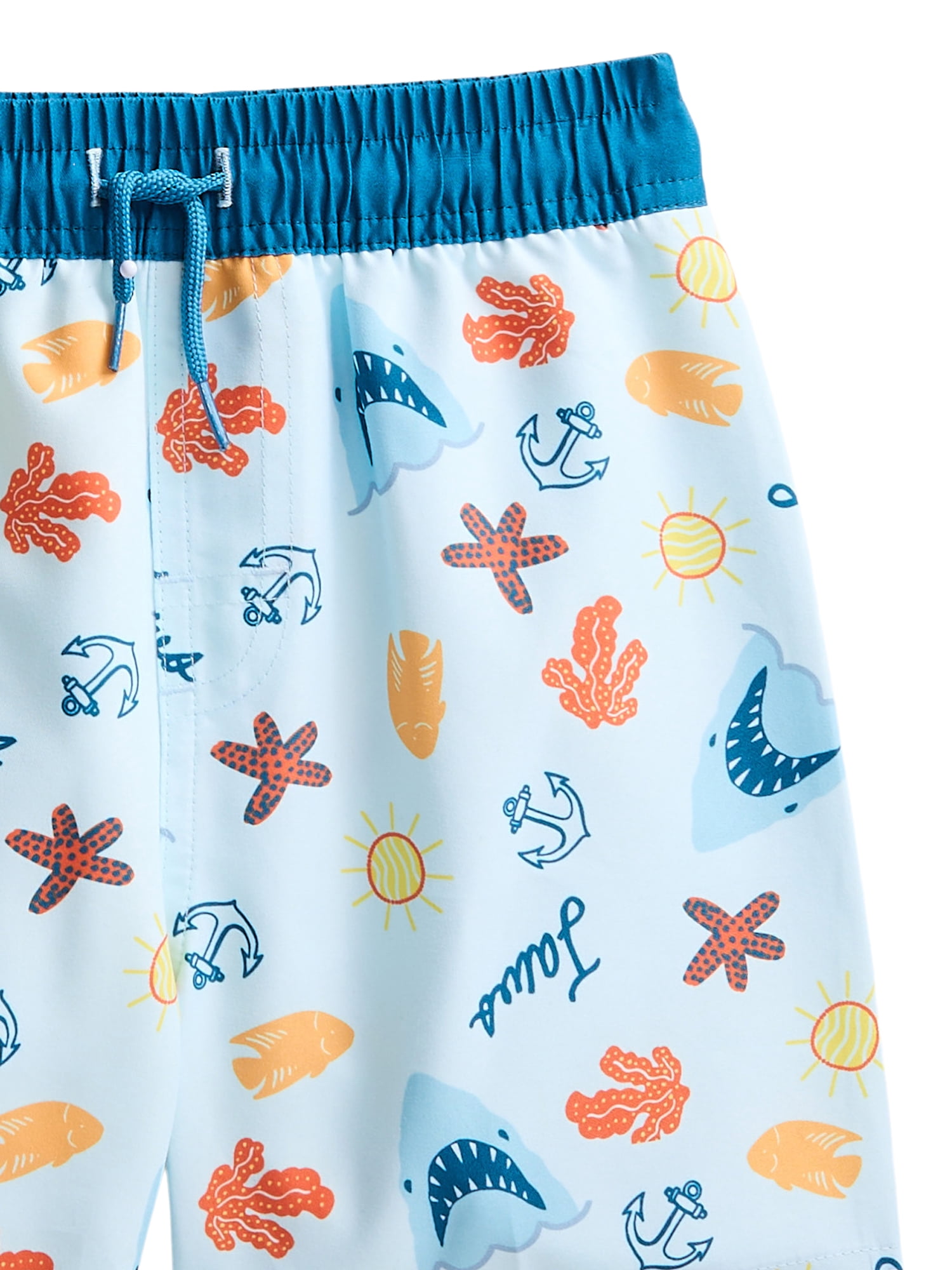 Character Toddler Boys Jaws 2pc Swim Set, Size 12M-5T