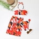 thumbnail image 4 of Conjunto de Bikini de Cintura Alta para las Mujeres Color Sólido Bandaje sin Espalda Traje de Baño de Dos Piezas, Conjunto de Bikini de Corte Alto para las Mujeres con Sujetadores Acolchados Extraíbl, 4 of 9