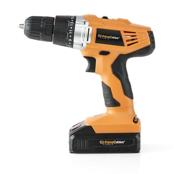 PrimeCables 20V Lithium-Ion Cordless Power Drill with Soft Grip Handle For Home Tool set