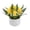 Yellow, variant on Beforeyayn Artificial Miniature Potted Plants Ornament, Tulips Bonsai For Indoor Decor Lovers, Desktop Or Office Table, Fake Green Greenery For Home Decoration