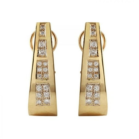 Foreli 1CTW Diamond 14K Yellow Gold Earrings
