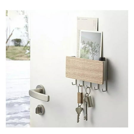 Key Hooks Wall Mount Door Hanger Rack Organizer With Letter Holder Mail Box Canada - Wall Mount Letter Organizer Key Hooks Wall Mount Door Hanger Rack Organizer With Letter Holder Mail Box Canada - Wall Mount Letter Organizer