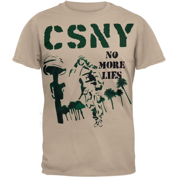 CSNY Men's No More Lies Short Sleeve T Shirt