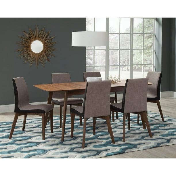 Coaster Furniture Coaster Redbridge 7 Piece Dining Table Set Walmart