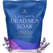 Yareli Dead Sea Bath & Foot Soak, Lavender Magnesium Bath Salt Flakes, Stronger Alternative to Epsom Salt 5lbs