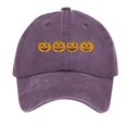 thumbnail image 2 of Ladies' Hard Top Baseball Cap High Top Big Head Circumference Cap Solid Color Hat Black Color Small Face Baseball Caps hats for men Purple, 2 of 3