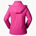 thumbnail image 4 of Fall Savings USSUMA Rain Jacket Women Women Outdoor Plush Heat Jacket USB Charging Heating Warm Mountaineering Clothes Long Sleeve Tops Weekly Deals Hot Pink M, 4 of 7