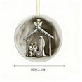 thumbnail image 3 of WEGFTDUOP Christmas Round Acrylic Hanging 8cm Nativity Scene Hanging Ornaments Transparent Colored Acrylic Holiday Decorations Christmas Tree Door And Window Pendants, 3 of 5
