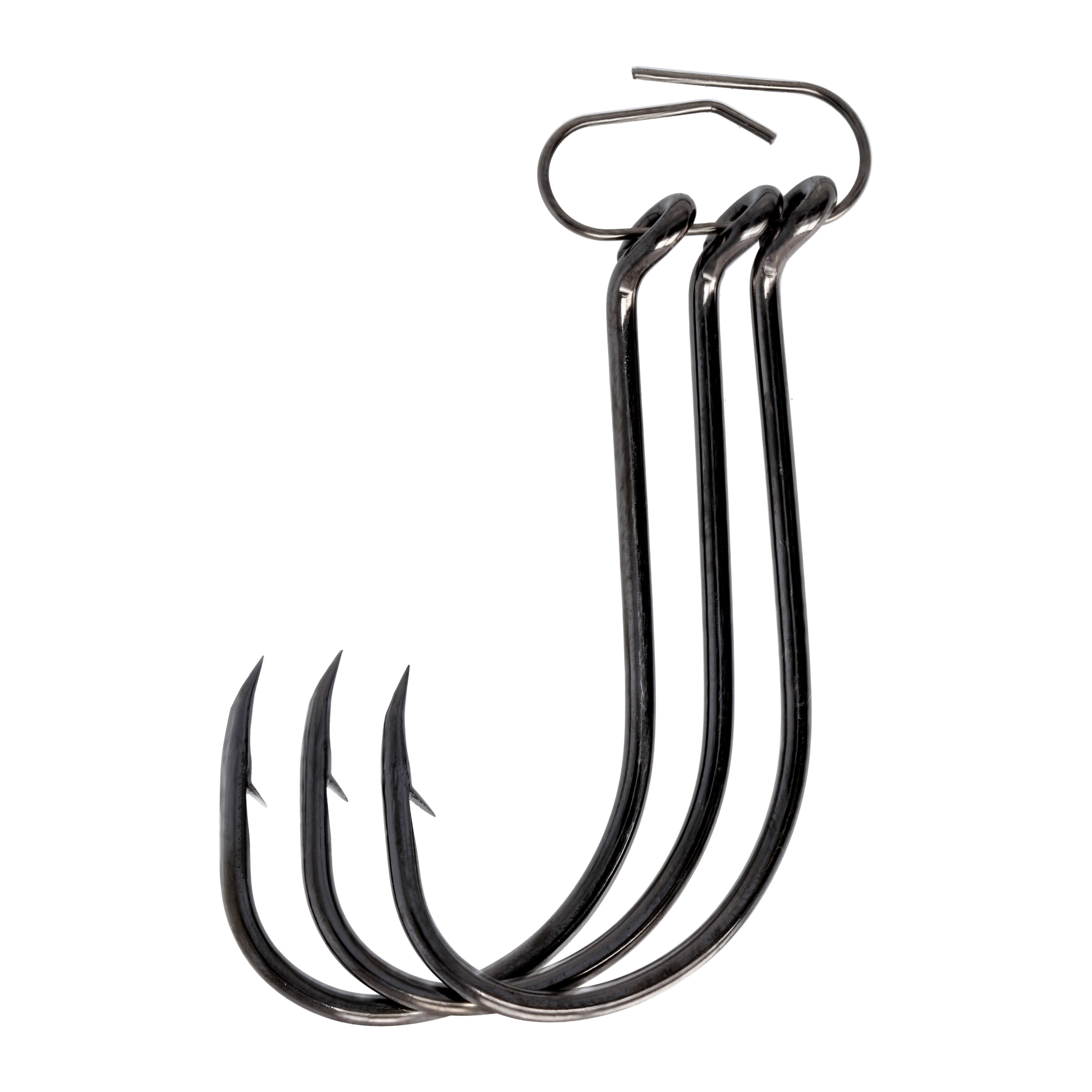 Lazer Sharp L2BGH-8/0 Octopus Long Shank Hook, Black, Size 8/0, 3 Count