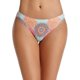 thumbnail image 4 of Tangas sin costuras para mujer, ropa interior de tanga invisible para mujer, paquete de 5, diseño de patrón, XS Feliz Sencillez, 4 of 5
