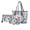 Blue-Hummingbird Floral, variant on LedBack Butterfly Printed Wallet and Purse Set Boho Mandala Printed Tote Bag Handbags Set with Matching Wallet Cosmetic Purses for Women Ladies 3 Pcs Shoulder Bag Set, Blue