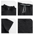 thumbnail image 4 of Stralyhd Scrubs for Women Set Medical Women Scrubs Mock Neck Top and Straight Leg Pants with Pockets Black XL, 4 of 6