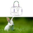 thumbnail image 6 of EHJRE Small Animal Carrier Cage,Carry Travel Case,Breathable Portable Transport Crate,Hamster Carrier Cage for Hedgehog,Ferret,Mice violet, 6 of 8