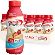 Premier Protein Shake, Strawberries & Cream, 30g Protein, 11.5 fl oz, 12 Ct