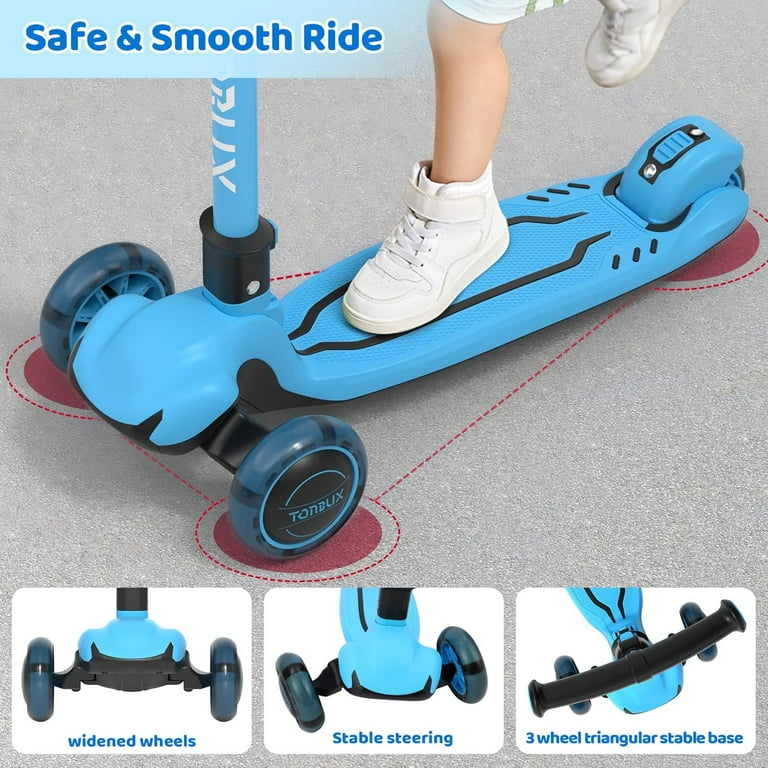 Kick Scooter For Kids 3-7 Ge - Three Wheel Light Up Kuwit | Ubuy