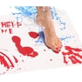 thumbnail image 3 of IntroWizard Red, Off-White, Multi-color Plastic, Fabric Non-Slip Bath Mat, 0.03" x 16", 3 of 10