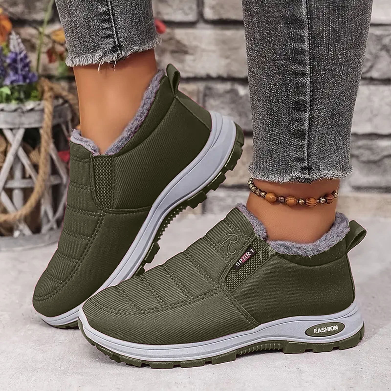 Bottes Neige Pour Hommes Imperméables - Bottes D'hiver Pour Femmes Avec Doublure - Bottes D'extérieur - Bottes Pour Pieds Larges - Snowboots - Basses Chaussures De Randonnée - Chaussures Orthopédiques