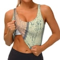 thumbnail image 4 of Lsque Hardwood Printed Women'S Sports Bra, Compression, Moisture Wicking, High-Impact Sports Bra For Women,Supportive sports bra-Medium, 4 of 9