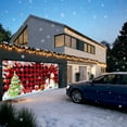 thumbnail image 5 of Christmas Garage Door Banner Decorations, Large Christmas Tree Plaid Garage Door Cover, Winter Photo Backdrop Banner for Holiday Outdoor Wall Party Background,59X82.7In (Small), 5 of 6