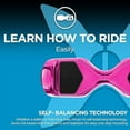 thumbnail image 4 of Hover-1 All-Star Hoverboard for Children, 6.5 in LED Wheels, 220 lb max Weight, Pink, 4 of 9