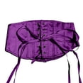 thumbnail image 4 of Women Steampunk Corset Belt Medival Elastic Waist Belt for Dresses Purple XL, 4 of 5