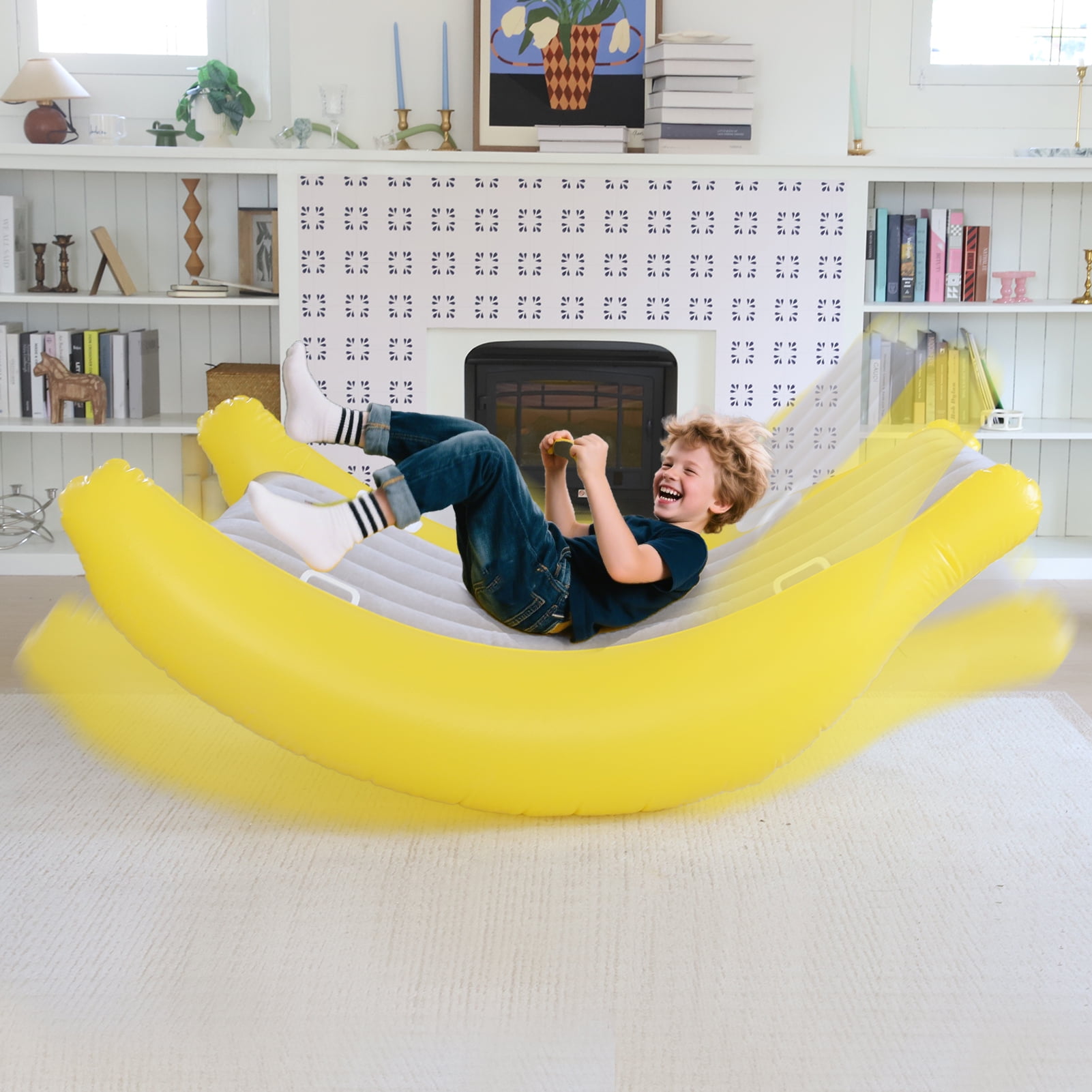 Sensory Chair for Kids, Sensory Room Kids Rocking Chair, Air Cloud Inflatable Sensory Chair, Crash Pads for Children Sensory, Indoor/Outdoor Gifts for Toddler