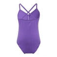 thumbnail image 2 of Eandarui Kids Girls One Piece Spaghetti Strap Camisole Top Ballet Dance Gymnastics Leotard Purple 7-8, 2 of 5