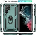 thumbnail image 2 of Phone Case for S22 Ultra Case Samsung Galaxy S22 Ultra Phone Case, Military Grade, Heavy Duty, with Kickstand Ring, Support Magnet Car Mount for Samsung Galaxy S22 Ultra Case Blue, 2 of 12