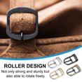 thumbnail image 5 of Uxcell Single Prong Belt Buckle Metal Roller Buckle Oval Center Bar Buckles for Belt Purse Making Leather Hardware Brown/Black 0.6", 5 of 7