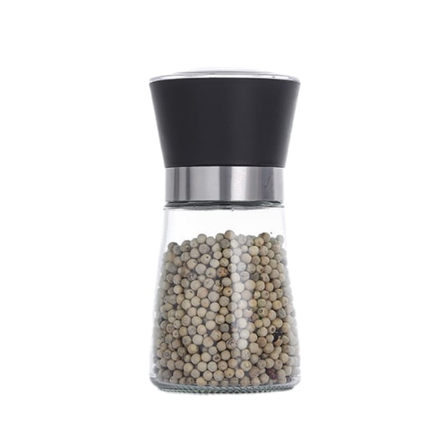 Molinillo de sal y pimienta con grosor ajustable, núcleo de molienda de acero al carbono, molinillo de especias, molinillo de condimentos de cocina moderno para cocinar barbacoa