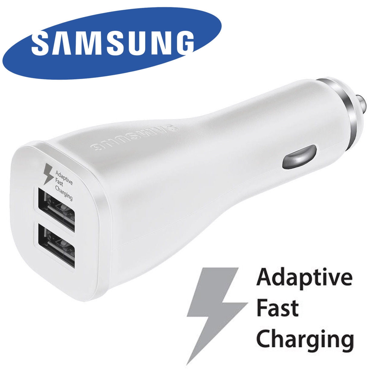 Blue Galaxy S9 S8 S7 S6 Edge Elegant Design Car Charger USB Dual Port Travel Fast Charging for All Devices iPhone X XS XS Max 8 7 Plus 6S 6 5s 5 SE Designed in New York 
