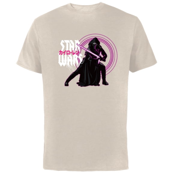 Star Wars Kylo Ren Dark Side Villains Japanese Celebration - Short Sleeve Cotton T-Shirt for Adults - Customized-Natural